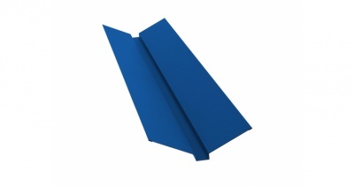 Планка ендовы верхней 115х30х115 0,45 PE с пленкой RAL 5005 сигнальный синий