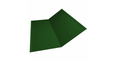 Планка ендовы нижней 300х300 0,45 PE с пленкой RAL 6002 лиственно-зеленый