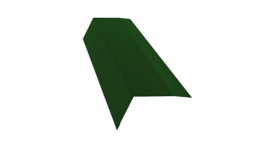 Планка карнизная 100х65 0,45 PE с пленкой RAL 6002 лиственно-зеленый