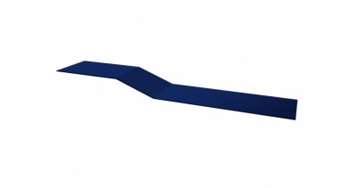 Планка крепежная фальц 0,45 PE с пленкой RAL 5002 ультрамариново-синий
