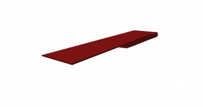 Планка финишная 46х25 0,5 Satin с пленкой RAL 3011 коричнево-красный