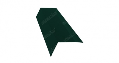 Планка карнизная 100х65 0,5 Polydexter с пленкой RAL 6005 зеленый мох