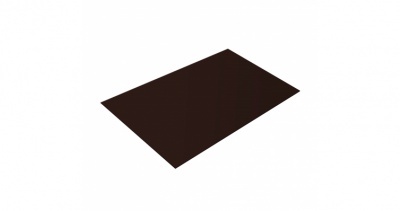 Плоский лист 0,5 Polydexter matt с пленкой RAL 8017 шоколад