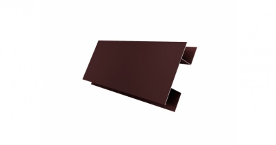 Планка H-образная Экобрус GL 0,45 Drap с пленкой RAL 8017 шоколад