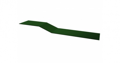 Планка крепежная фальц 0,45 Drap с пленкой RAL 6005 зеленый мох