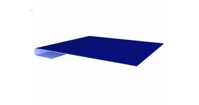 Планка завершающая 0,45 PE с пленкой RAL 5002 ультрамариново-синий