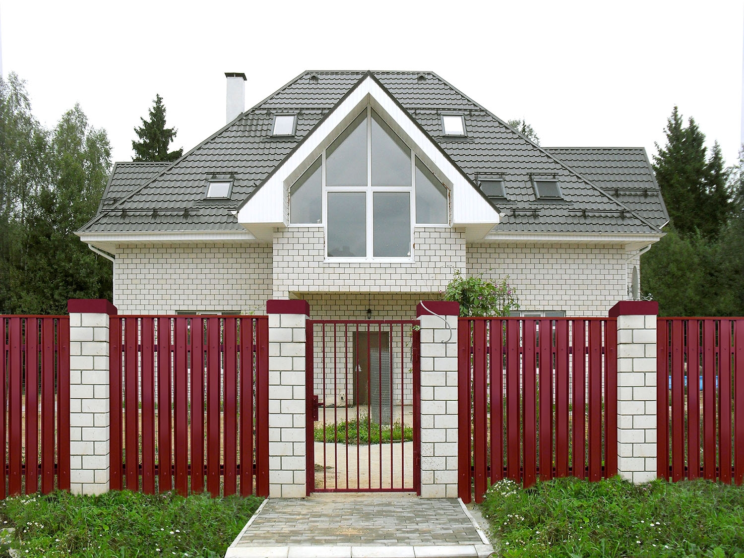 Штакетник Круглый 0,5 Velur20 RAL 6020 хромовая зелень