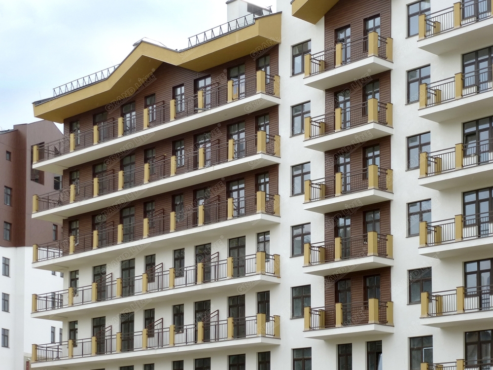 Корабельная Доска 0,265 Grand Line 0,5 GreenСoat Pural RR 32 темно-коричневый (RAL 8019 серо-коричневый)