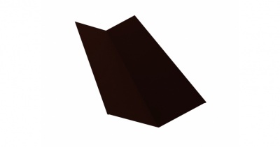Планка ендовы верхней 145х145 0,45 PE с пленкой RR 32 темно-коричневый