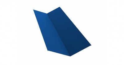 Планка ендовы верхней 145х145 0,4 PE с пленкой RAL 5005 сигнальный синий