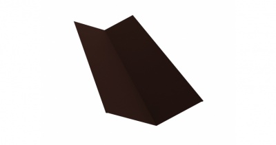 Планка ендовы верхней 145х145 0,45 Drap с пленкой RAL 8017 шоколад
