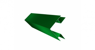 Угол внешний сложный 75х75 0,45 PE с пленкой RAL 6002 лиственно-зеленый