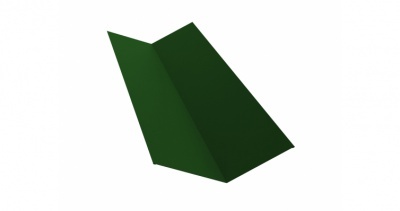 Планка ендовы верхней 145х145 0,45 PE с пленкой RAL 6002 лиственно-зеленый
