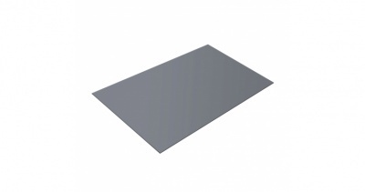 Плоский лист 0,45 PE с пленкой RAL 9006 бело-алюминиевый
