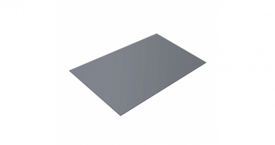 Плоский лист 0,45 PE RAL 9006 бело-алюминиевый